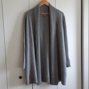 Cashmere 2 ply cardigan sweater coat